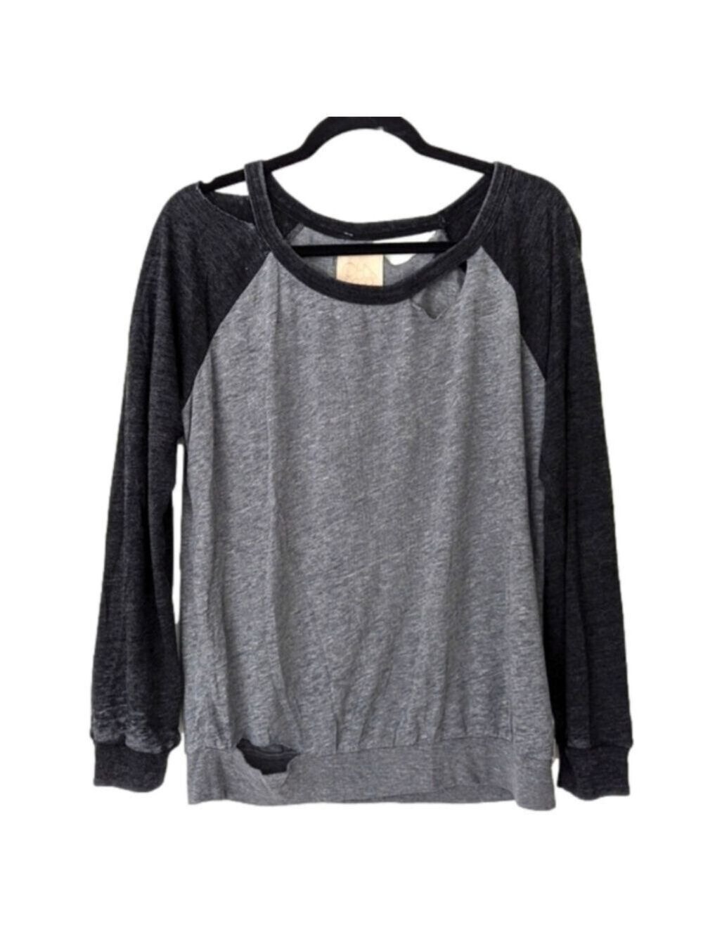 Chaser deconstructed raglan tee